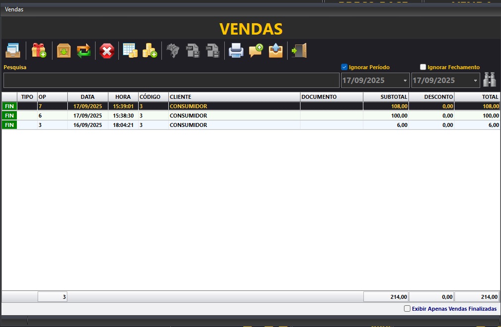 ERPClass — detalhe da funcionalidade